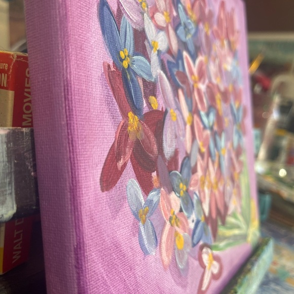 Floral Bouquet Art Painting - Purple and Pink - Picture 2 of 3